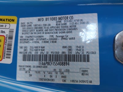 2025 Ford Mustang GT Fastback