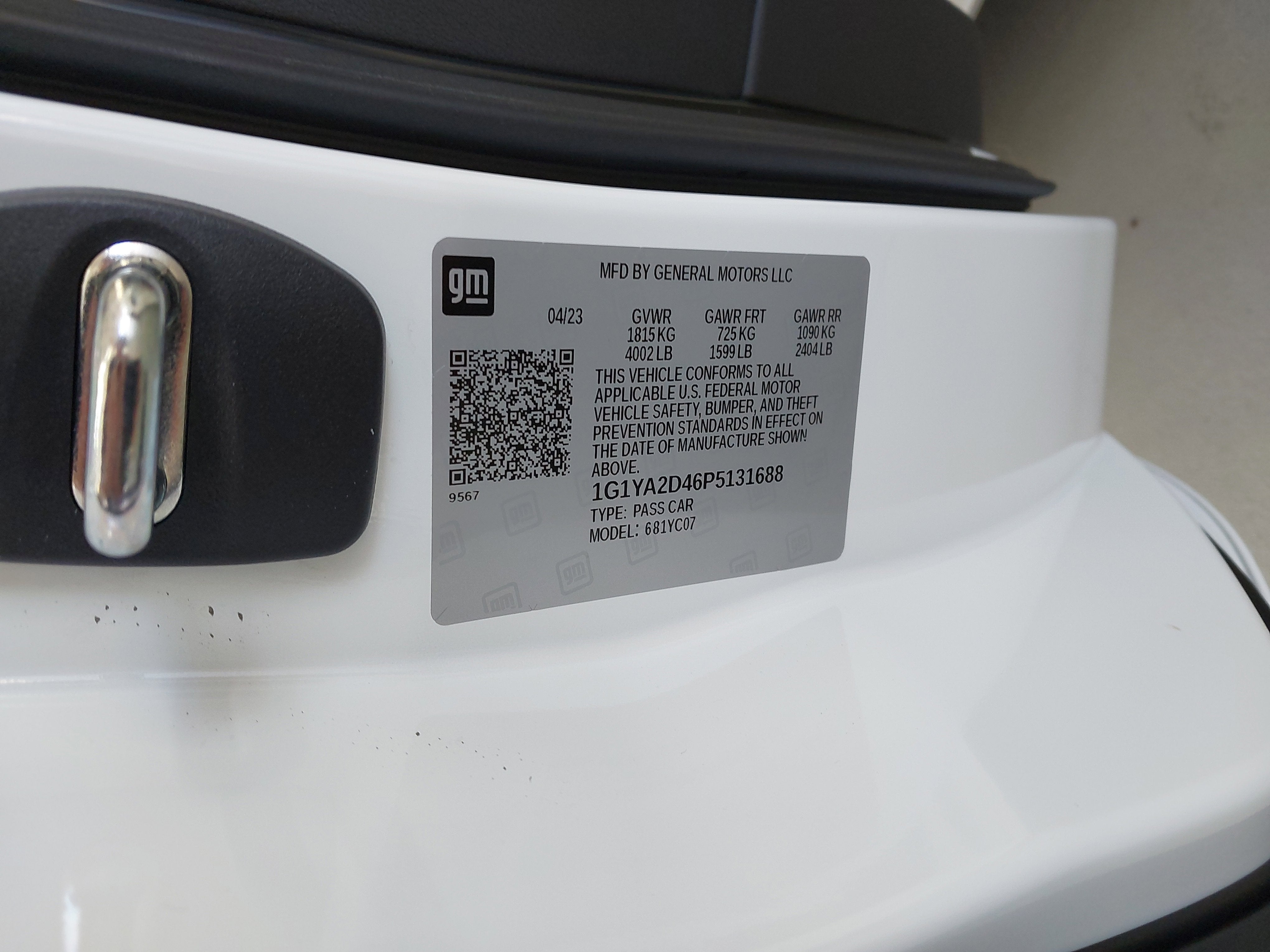 2023 Chevrolet Corvette Stingray 1LT