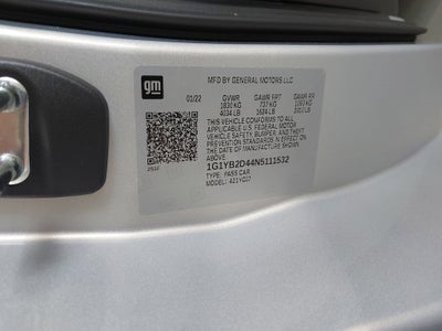 2022 Chevrolet Corvette Stingray 2LT