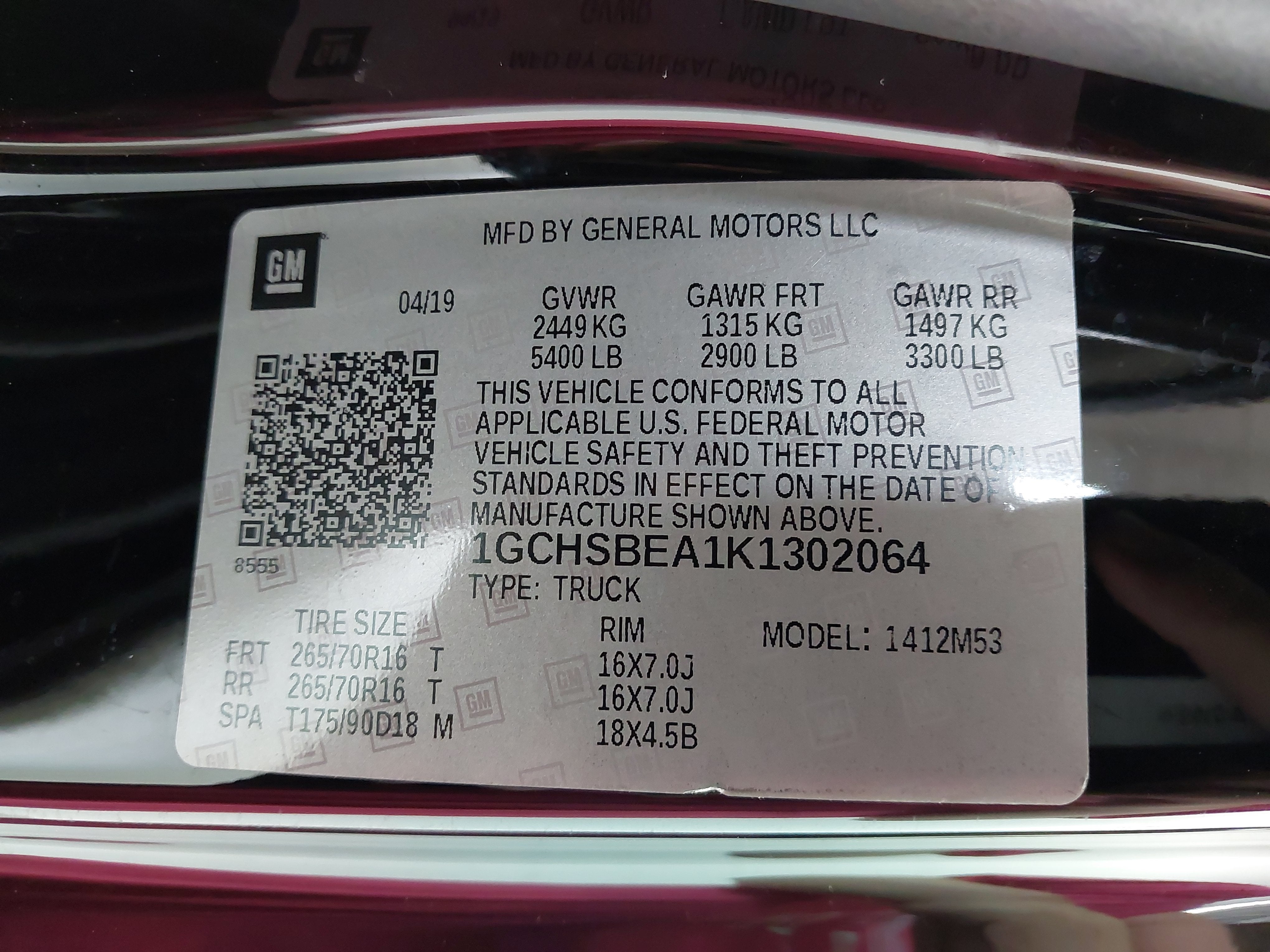 2019 Chevrolet Colorado 2WD Work Truck