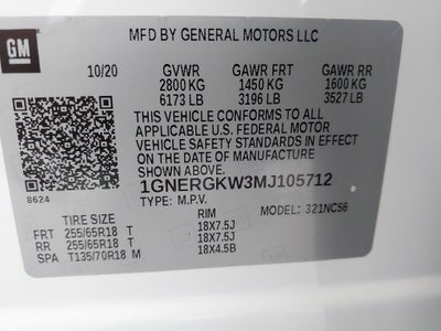 2021 Chevrolet Traverse LT Cloth