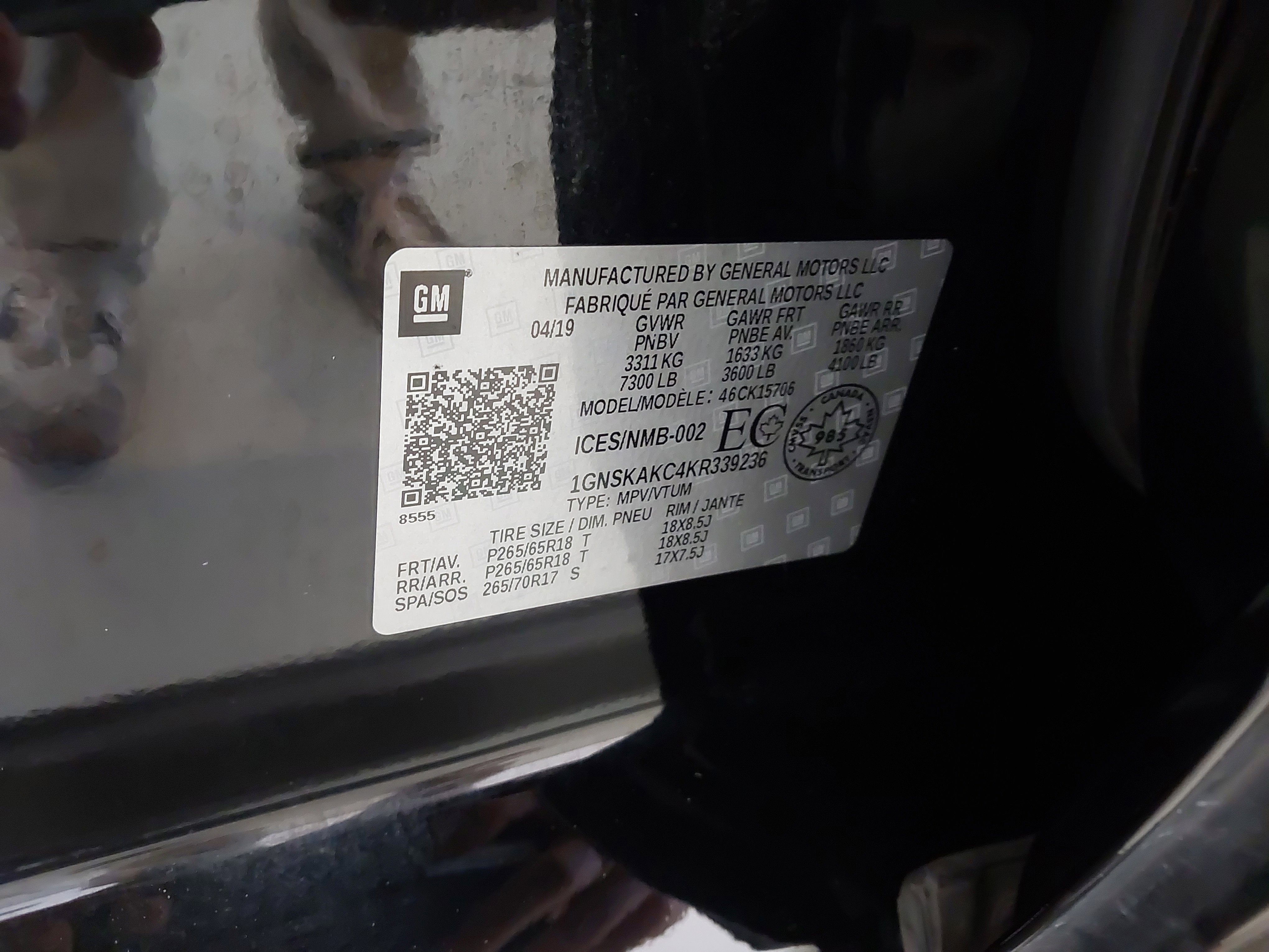 2019 Chevrolet Tahoe LS