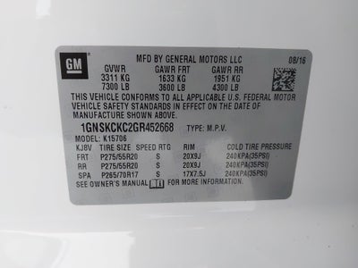 2016 Chevrolet Tahoe LTZ