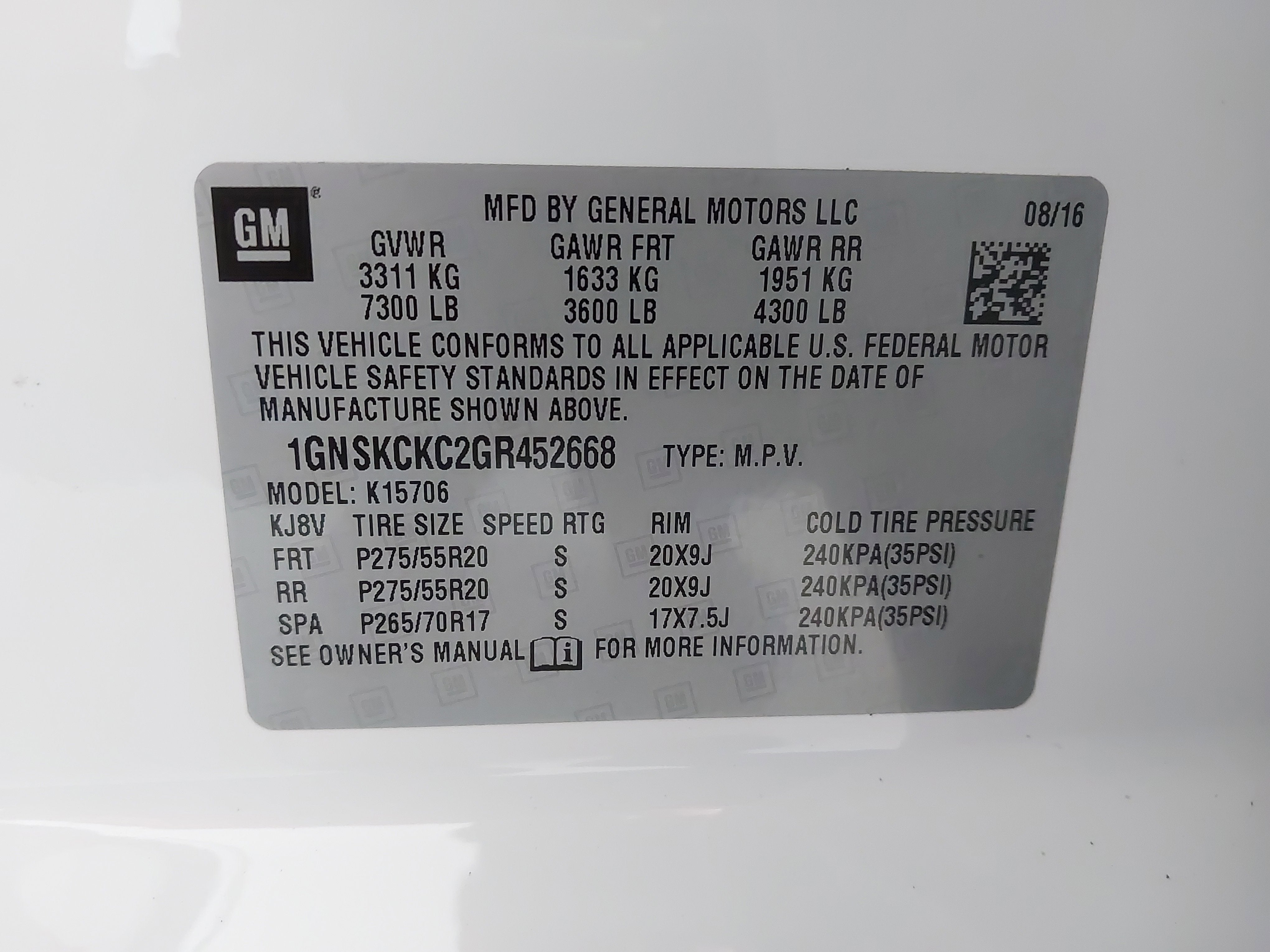 2016 Chevrolet Tahoe LTZ