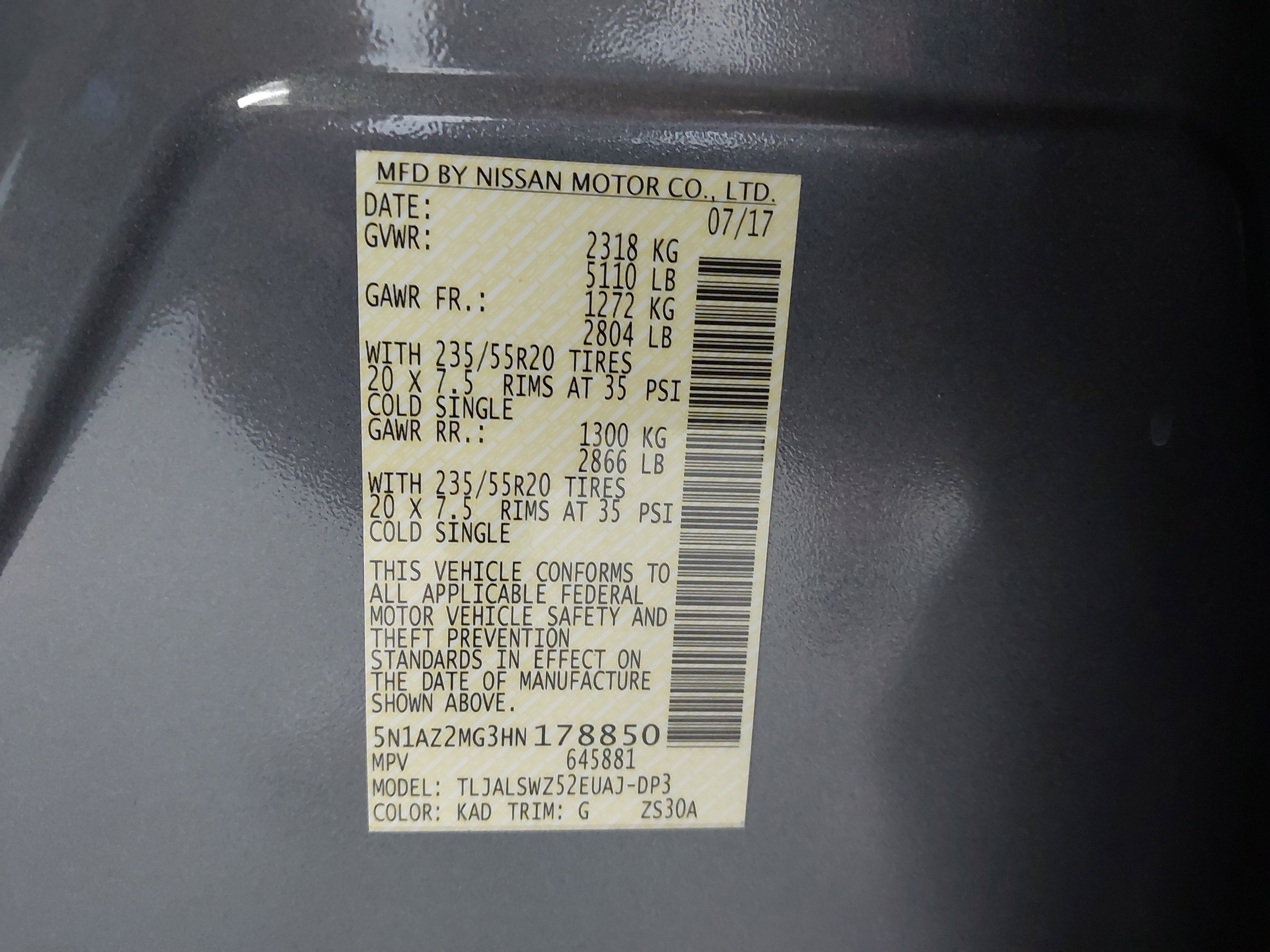 2017 Nissan Murano Platinum