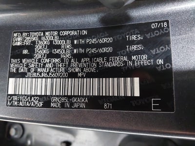 2018 Toyota 4Runner Limited