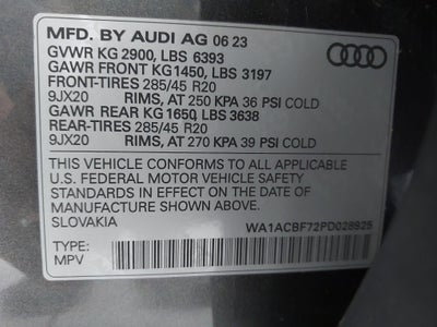 2023 Audi Q7 Premium 45 TFSI quattro Tiptronic
