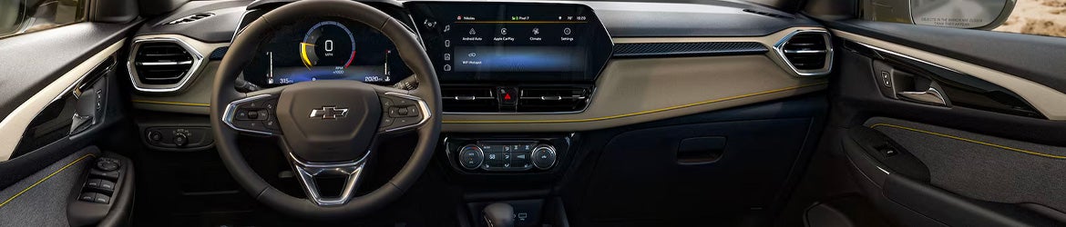 The infotainment system in the 2026 Chevrolet Trailblazer in Wentzville, MO