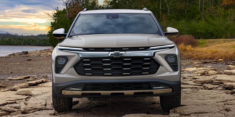 The front grille of the 2026 Chevrolet Trailblazer in Wentzville, MO