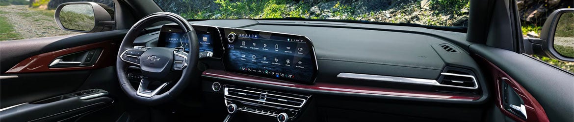 2026 Chevrolet Traverse infotainment system close up in Wentzville MO displaying touchscreen navigation and connectivity features
