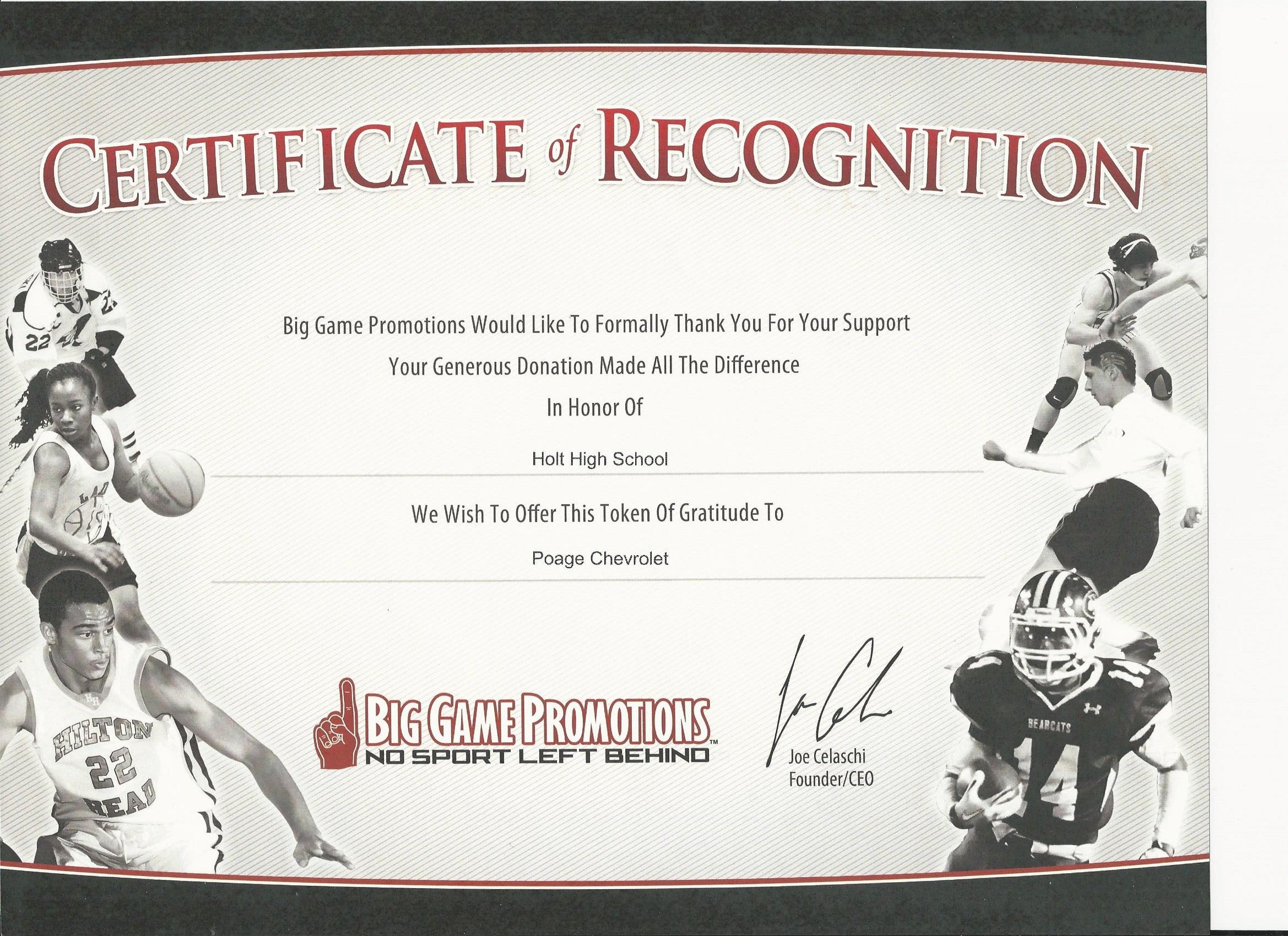 Poage Chevrolet in Wentzville Community youth baseball