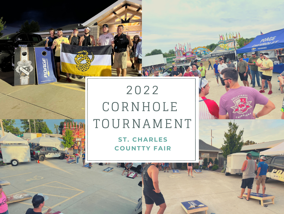 Poage Chevrolet in Wentzville Community Sigma Nu Cornhole Tournament